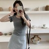 【两件超值装】骆柒柒大U领正肩收腰短袖 轻盈柔软 大U领显脸小 贴身不松垮 配啥都超有调性 商品缩略图3