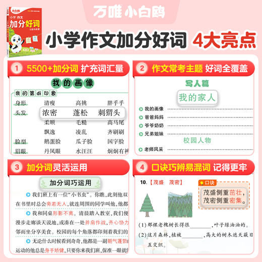 2026万唯小白鸥小学语文满分作文金句八百例夺分金句 商品图2