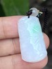 【云意轩翡翠】编号：9415 白底青翡翠竹节  天然翡翠 附证书 商品缩略图2