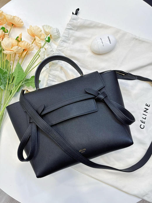 Celine micro 黑色 牛皮 鲶鱼包 商品图0