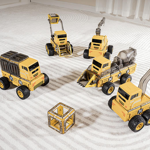 【百变磁力积木车】高沃科教3D变形积木卡车 磁力车玩具 多种造型 儿童节六一礼物 礼盒装 商品图6