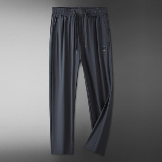 【DDP】大依优型大码直筒冰丝休闲裤夏季薄款男加大码松紧腰直筒运动裤子胖哥宽松 商品图3