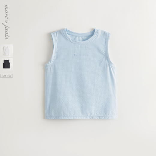 【微孔透气】马克珍妮男童运动空气背心 儿童上衣夏装新款550558 商品图0