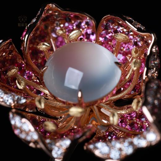 【荷韵】白蛋翡翠戒吊坠两用JZ12501026 商品图4