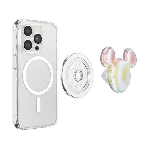 【晴空米奇】彩虹光线米奇·MagSafe圆啪嗒 MAGSAFE磁吸手机气囊支架 Round圆啪嗒系列 彩虹色 条纹 商品图4