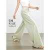 【周末秒杀】熙世界欧若风阔腿裤女夏季薄款2025新款垂感休闲慵懒风宽松长裤子 商品缩略图4