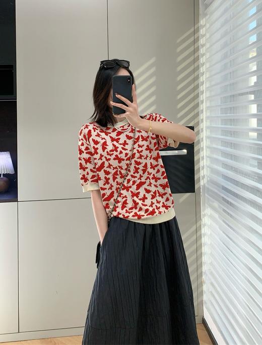 MAX家蝴蝶莱赛尔显瘦短袖衫 商品图11