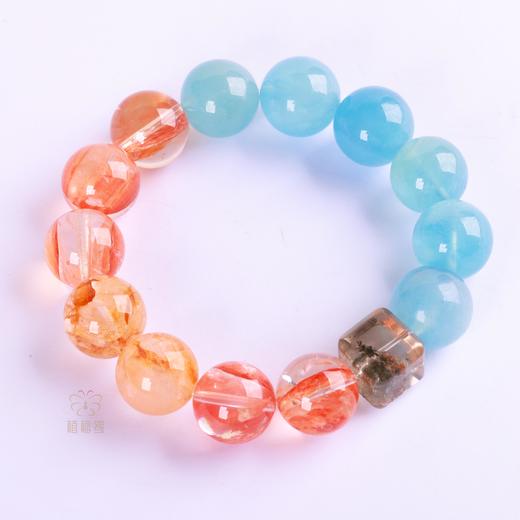 【海上日出】海蓝宝幽灵手串ZX2503063 商品图1