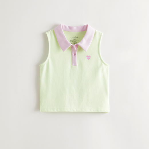 【凉感快干】马克珍妮女童多彩夏日polo衫背心儿童夏装新款550797 商品图2