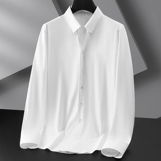 【竹纤维】【DDP】大依优型大码意式领长袖衬衫加肥加大码休闲商务上衣衬衣胖子男士 商品图2