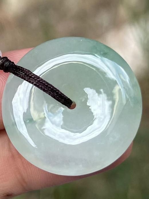 【云意轩】编号：8260  冰种飘兰花平安扣 天然翡翠 附证书 商品图2