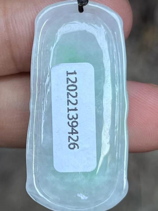 【云意轩翡翠】编号：9426 白底青翡翠竹节  天然翡翠 附证书 商品图3