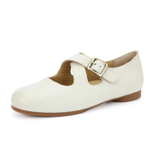 ARCHCONTACT安启美奈气垫云手工复古圆头交叉带玛丽珍皮鞋53019 商品图7