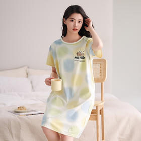 芬腾睡衣裙吊带春夏女士新款舒适透气纯棉女款可爱家居裙中裙款