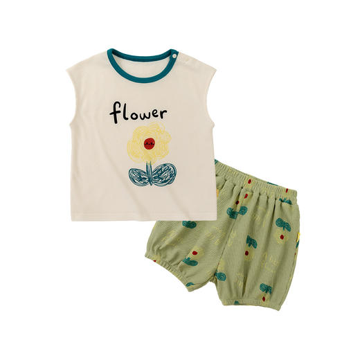 嘟嘟家女童休闲套装夏季洋气小女生背心短裤两件套女宝裤子童装潮 商品图4