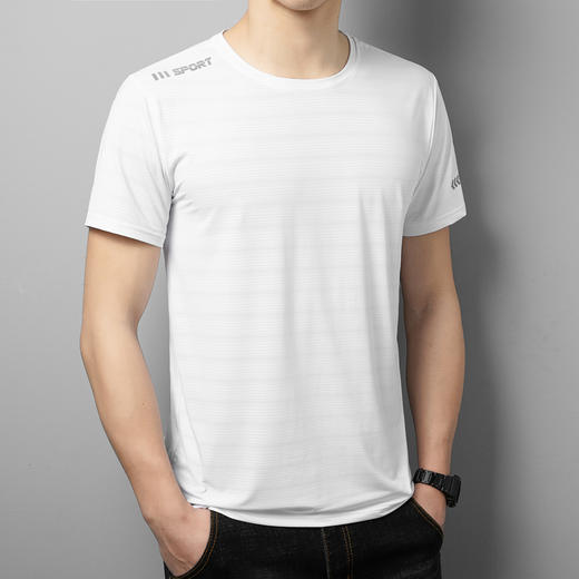 【DCS】大依优型大码速干短袖T恤加肥加大宽松休闲胖子打底半袖男士上衣 商品图1