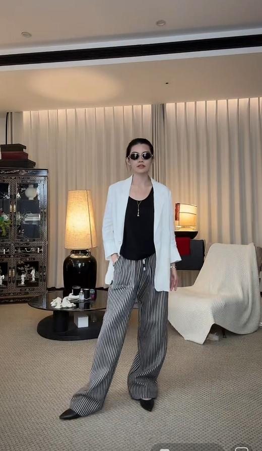 THESOONG"纯粹凉感"纯天然亚麻自然褶皱肌理西装外套HBWT6652 商品图10