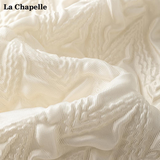 会员福利【莱赛尔！轻奢高品质】拉夏贝尔/La Chapelle法式名媛风高级感圆领短袖连衣裙女气质直筒裙 商品图4