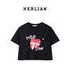 Herlian2025年春夏新品一颗苹果蝴蝶结系带印花TEE短袖 商品缩略图4