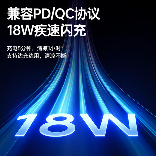 几素高速净化桌面风扇Pro3超长续航空气净化7色灯环24h定时预约100档无极调节广角变频 商品图8