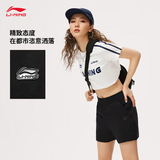 李宁冰感凉爽运动短裤女子2024夏季跑步舒适运动短裤AKSU328 商品图1
