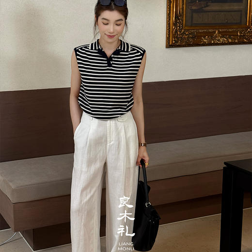 【预售5天】良木礼天丝亚麻裤（3125） 商品图0