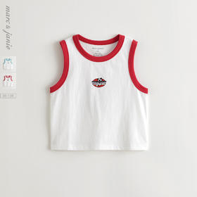【时尚亲肤】马克珍妮男童卡通赛车背心 宝宝上衣夏装新款550592