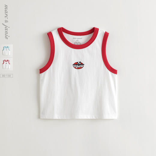 【时尚亲肤】马克珍妮男童卡通赛车背心 宝宝上衣夏装新款550592 商品图0