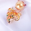 【金玉满堂】空窗珐琅金鱼胸针ZZ12502011 商品缩略图2