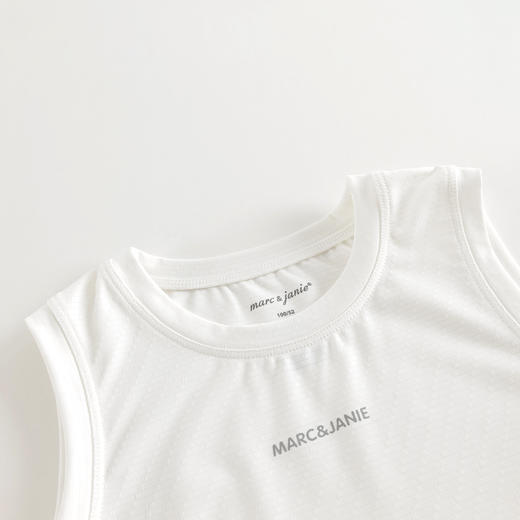 【高弹透气】马克珍妮男童活力运动背心 儿童上衣夏装新款550357 商品图4