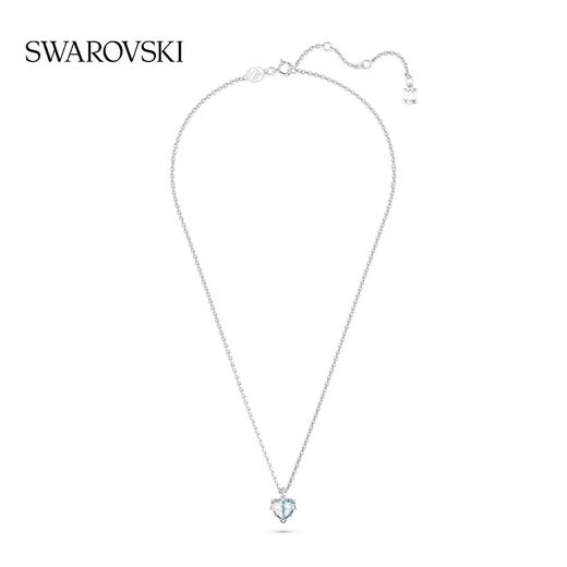 【顺丰速达】Swarovski/施华洛世奇Gema520【情人节限定 】半心贴贴'白蓝渐变色'爱心项链手链套装BF 商品图3