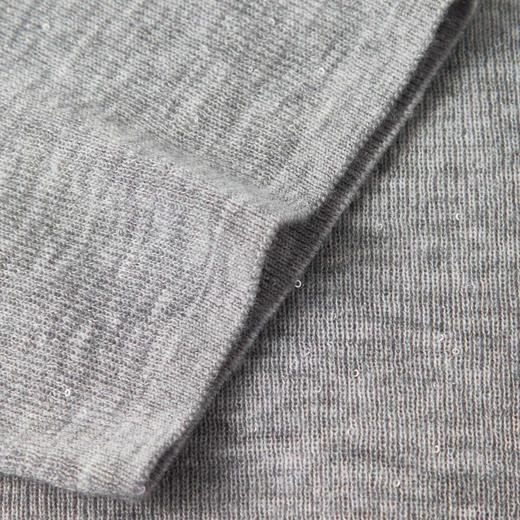 【积分换购不退货】【特惠不退货】伊芙丽绵羊毛亲肤针织短袖1F7431861MS 商品图2