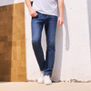 半身缘男裤 夏季舒适修身显高百搭透气耐磨牛仔裤252101M10103727 商品缩略图0
