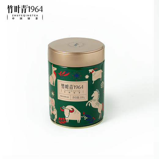 竹叶青1964绿茶卷曲形峨眉高山茶一级罐装100g自饮口粮茶四川绿茶 商品图3