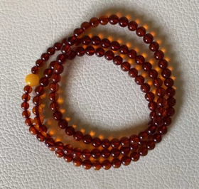 JS（小白）血珀三圈手链