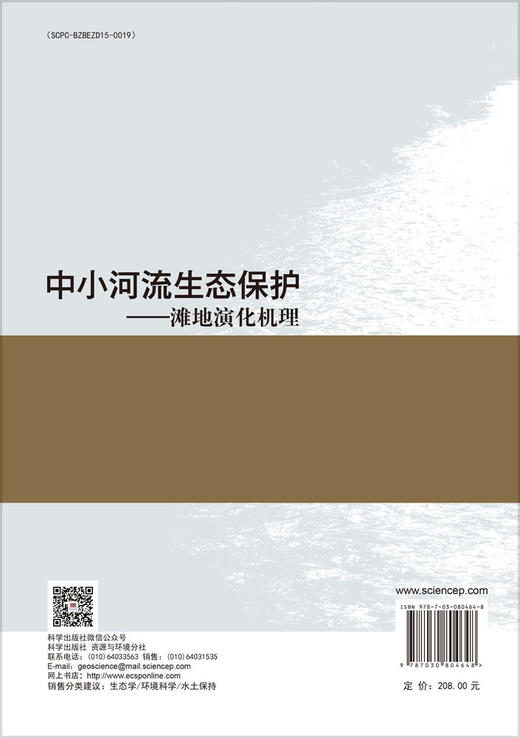 中小河流生态保护——滩地演化机理 商品图1
