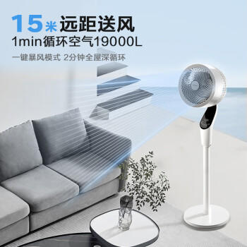 艾美特（AIRMATE）【天鹅MAX】语音空气循环扇18档直流变频家用电风扇落地扇一级能效负离子净化 FA23-SRDI151 /家用电器 /生活电器 /电风扇 商品图4