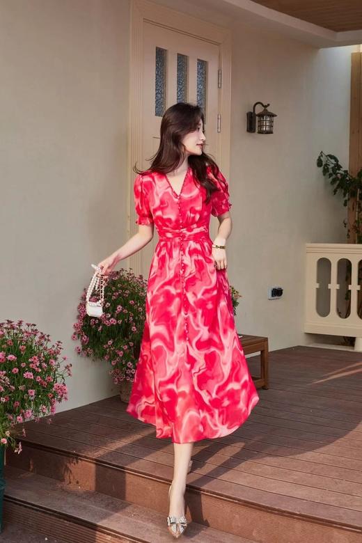 SUMMER & SAGE 花卉晕染仙气连衣裙 18254 商品图1