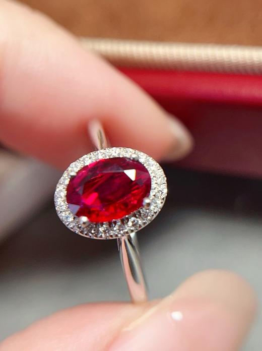 0.58ct刻面红宝石戒指 商品图2