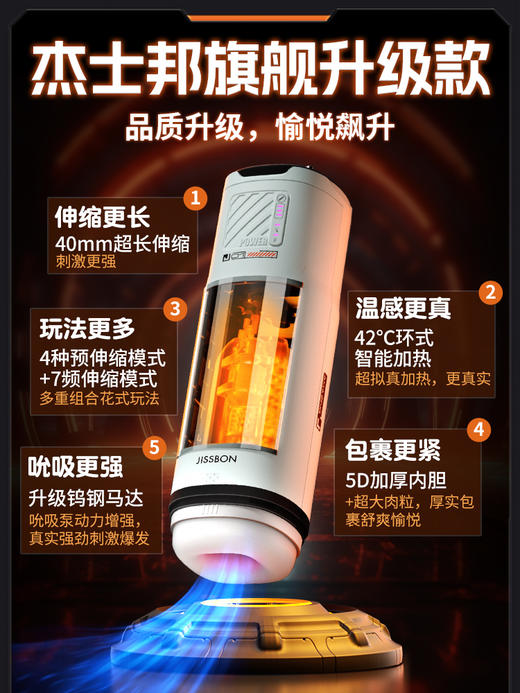 【视频展示】杰士邦朋克飞机杯（吸吸型） 商品图1