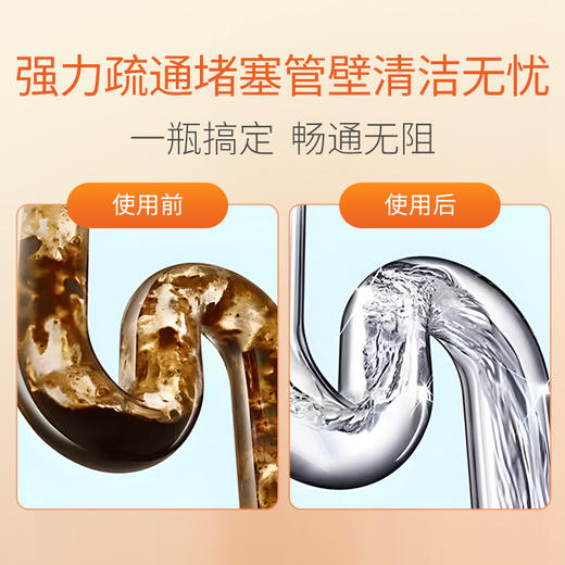 蔬果园【管道通组合】蔬果园强效管道疏通啫喱500g*3 商品图4