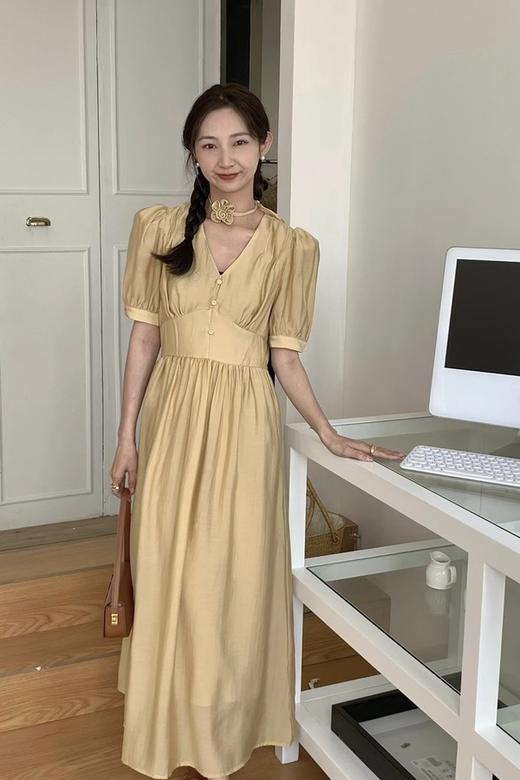 L.Fleuri 法式收腰茶歇连衣裙 18227 商品图0