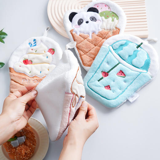  匹鲁夏日饮品系列瞬吸擦手巾挂式可爱卡通吸水巾单条装两条装 商品图2