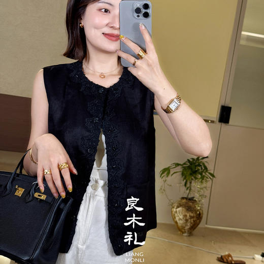 【现货】良木礼亚麻马甲（7862） 商品图3