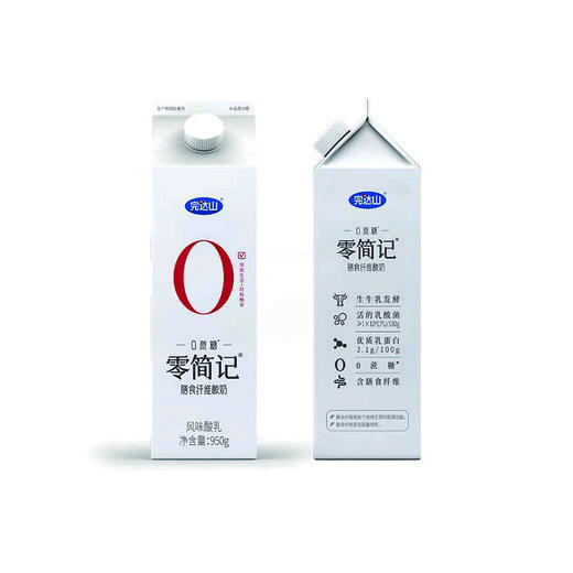 TD完达山950g零蔗糖零简记酸奶 商品图0