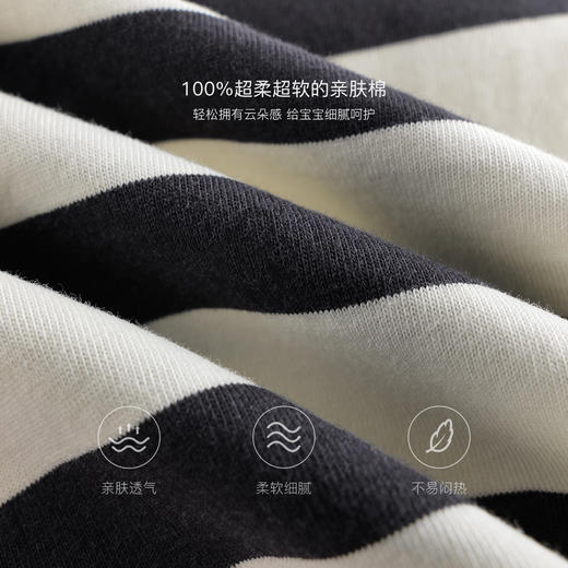 马克珍妮男童快乐小狗休闲条纹背心宝宝上衣2025年夏装新款550590 商品图2