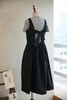 AEQUAMENTE 绑带蝴蝶结细节背心裙连衣裙 商品缩略图0