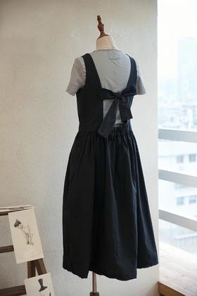 AEQUAMENTE 绑带蝴蝶结细节背心裙连衣裙
