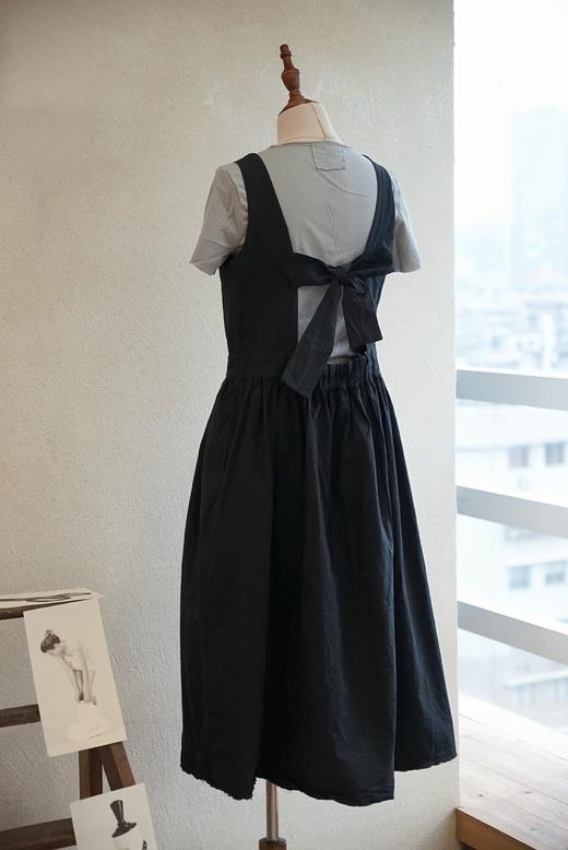 AEQUAMENTE 绑带蝴蝶结细节背心裙连衣裙 商品图0