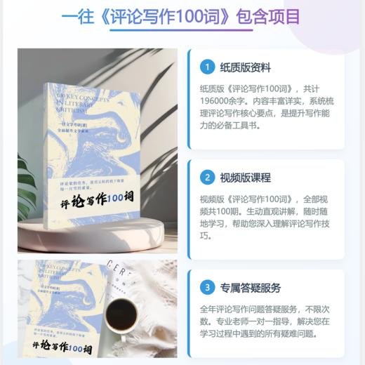 27一往文学评论写作100词纸质版，超强写作外挂，提升文学素养 商品图2
